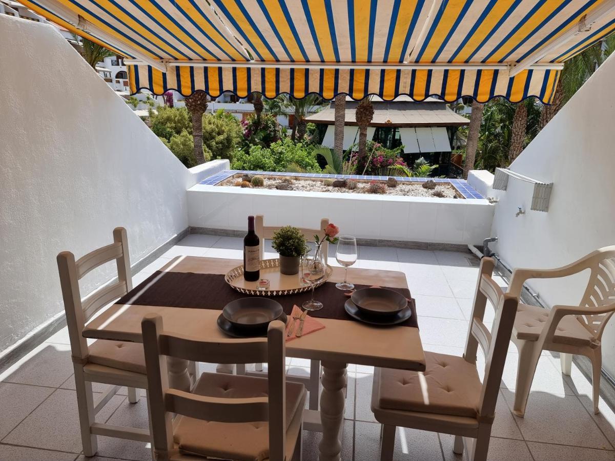 بلايا ذي لاس أميريكاس Studio No 2 Just 100 To Beach And Sea, Large Terrace, Heated Pool, Wifi, Aircondition For A Fee المظهر الخارجي الصورة
